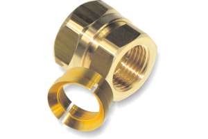 Raccord étanche métallique pour tube ondulé large