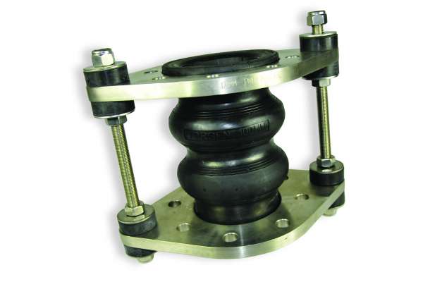 EPDM-Gummischwingungsdämpfer PN10/16, DN150, Doppelbalg, Typ New Wave