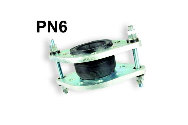 Amortisseur en EPDM PN6, DN100, soufflet simple, type Flamenco