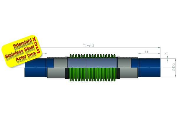 Axialkompensator DN40 PN16 Typ AxiPress