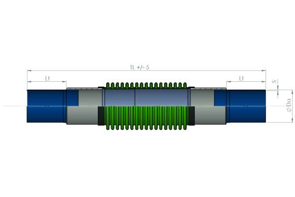 Compensateur axial DN65 PN16 type AxiPress